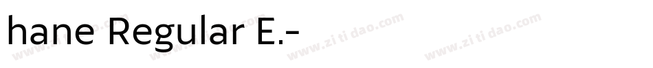hane Regular E.字体转换